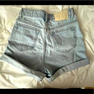 Zara Mom Fit Jean Shorts